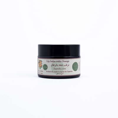 Lip balm with shea butter and orange