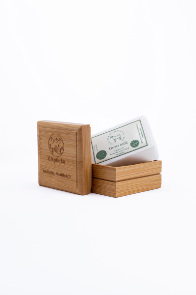 Бамбуковая мыльница с крышкой