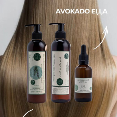 Matu kondicionieris ar šī sviestu un rozmarīna ēterisko eļļu stiprumam un apjomam "Hair conditioner with Shea butter & Rosemary Essential Oil"