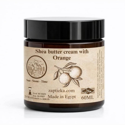 Krēms ar šī sviestu un apelsīnu ēterisko eļļu "Shea butter cream with Orange"