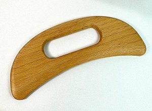 Скребок гуаша для лимфодренажного массажа лица и тела