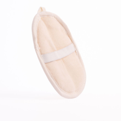 Натуральная двухсторонняя мочалка люфа/хлопок