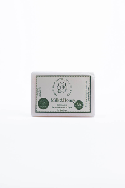 Мыло из натуральных масел с молоком и мёдом для лица и тела