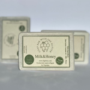 Мыло из натуральных масел с молоком и мёдом для лица и тела