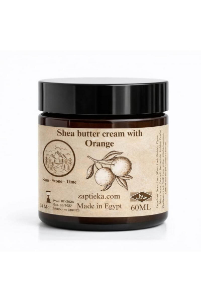 Krēms ar šī sviestu un apelsīnu ēterisko eļļu "Shea butter cream with Orange"