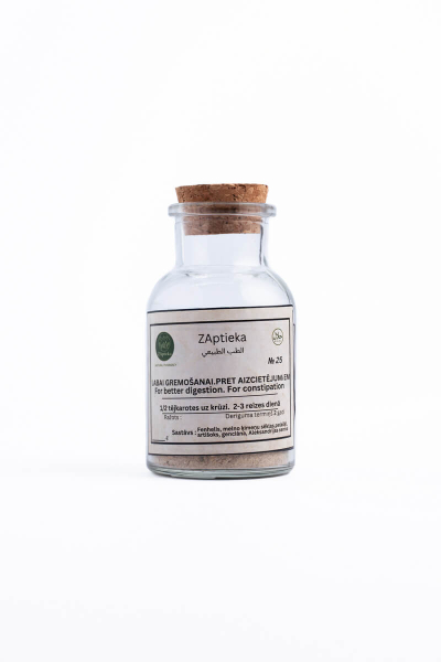 Nr. 25 Labai gremošanai pret aizcietējumiem