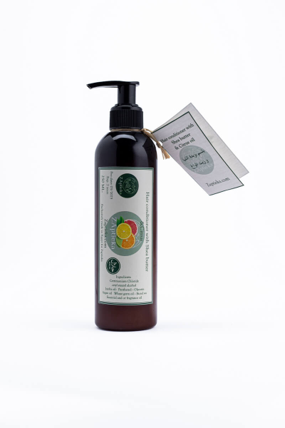 Кондиционер с маслом ши и эфирными маслами цитрусовых для волос, жирных у корней и сухих на кончиках "Hair conditioner with Shea butter Natural & Citrus Essential Oils"