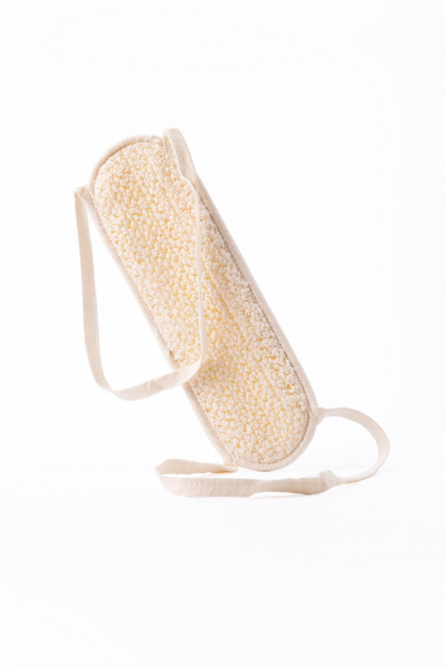 Dabīga divpusēja lufas/sizala ķermeņa mazgāšanas lupatiņa