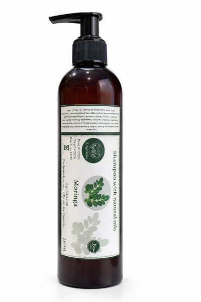 Mitrinošs šampūns ar dabīgām eļļām un moringas eļļu "Shampoo with Natural Oils & Moringa Oil"