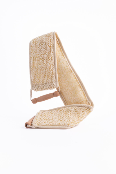 Dabīga divpusēja lufas/sizala ķermeņa mazgāšanas lupatiņa