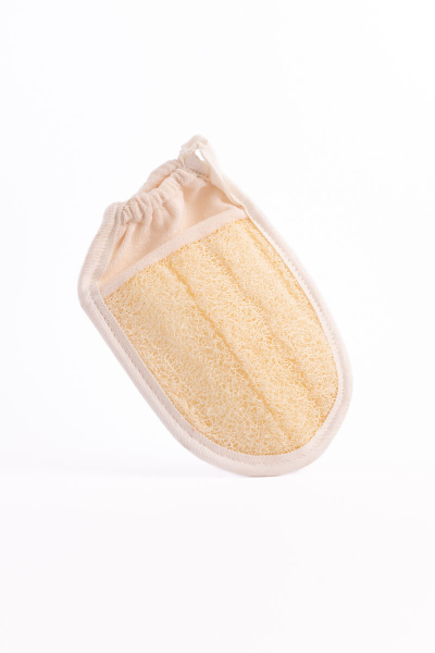 Dabīgs divpusējs lufas/kokvilnas mazgāšanas lupatiņš - dūrainis