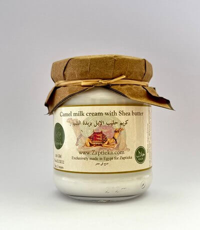 Krēms ar kamieļu pienu un šī sviestu sejai un ķermenim